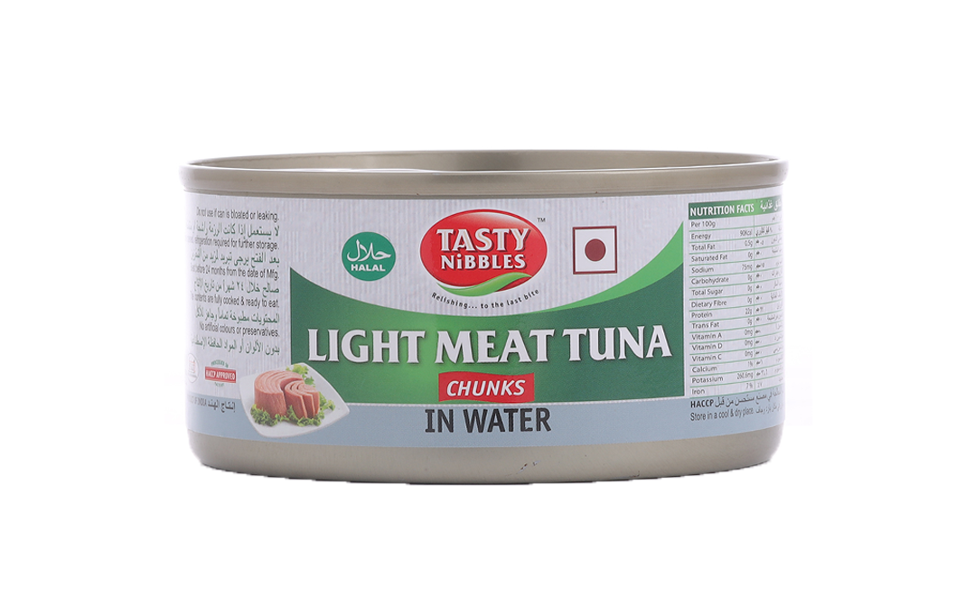 Tasty Nibbles Light Meat Tuna Chunks In Water   Tin  185 grams